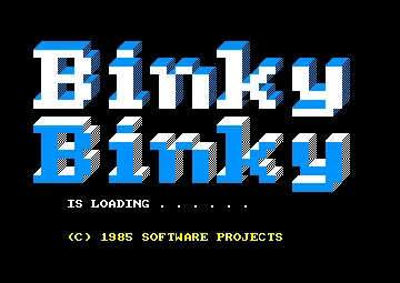 Binky (UK) (1985) screen shot title